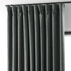 Rideaux occultants en lin extra larges et performants (1 panneau) de Exclusive Fabrics, rideaux de fenêtre à isolation thermique