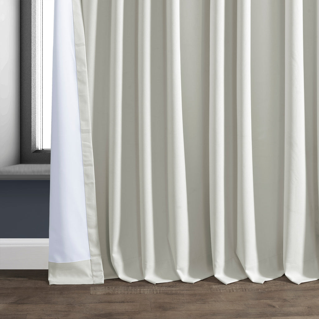 Rideaux occultants en lin extra larges et performants (1 panneau) de Exclusive Fabrics, rideaux de fenêtre à isolation thermique
