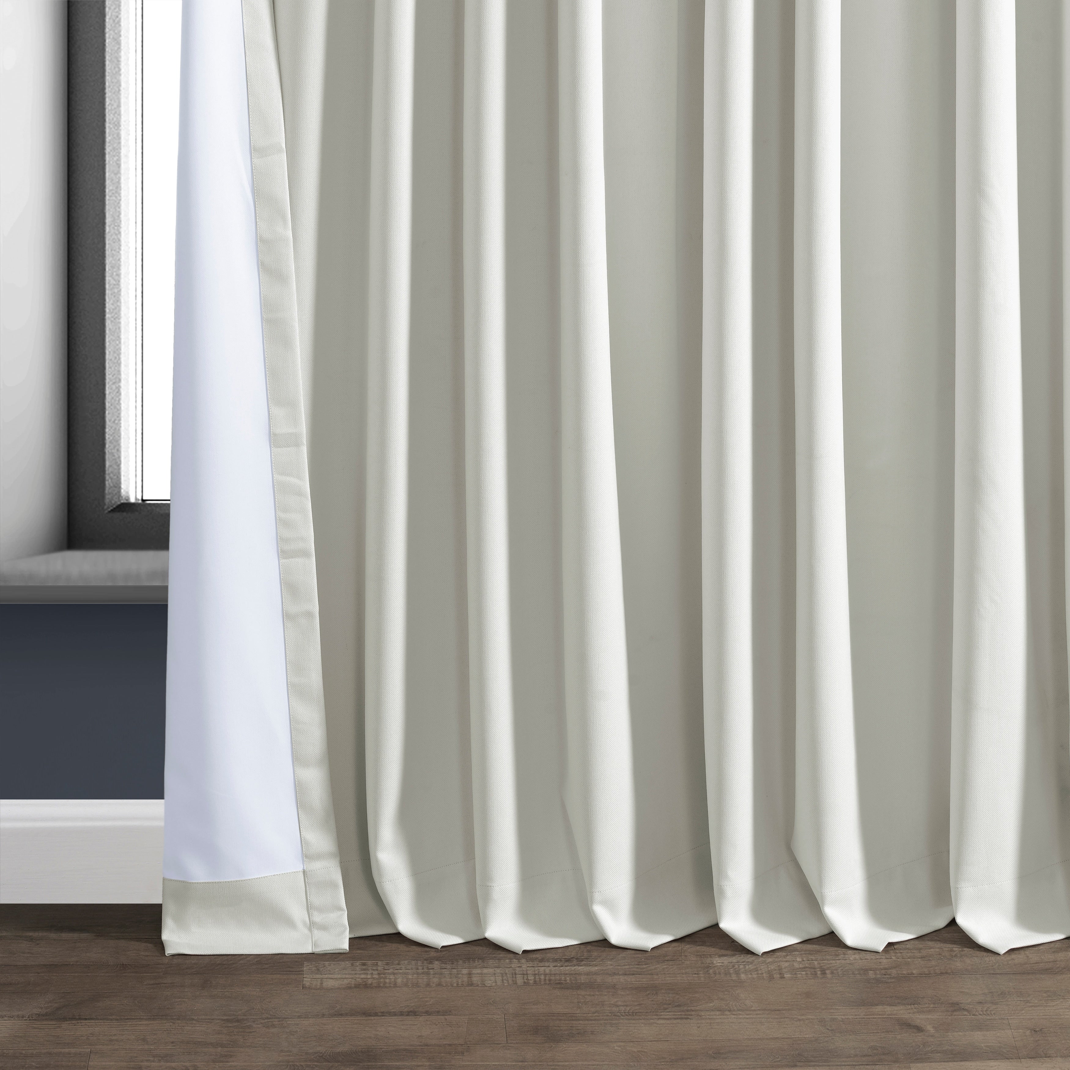 Rideaux occultants en lin extra larges et performants (1 panneau) de Exclusive Fabrics, rideaux de fenêtre à isolation thermique