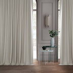 Rideaux occultants en lin extra larges et performants (1 panneau) de Exclusive Fabrics, rideaux de fenêtre à isolation thermique