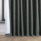 Rideaux occultants en lin extra larges et performants (1 panneau) de Exclusive Fabrics, rideaux de fenêtre à isolation thermique