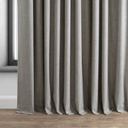 Rideaux occultants en lin extra larges et performants (1 panneau) de Exclusive Fabrics, rideaux de fenêtre à isolation thermique