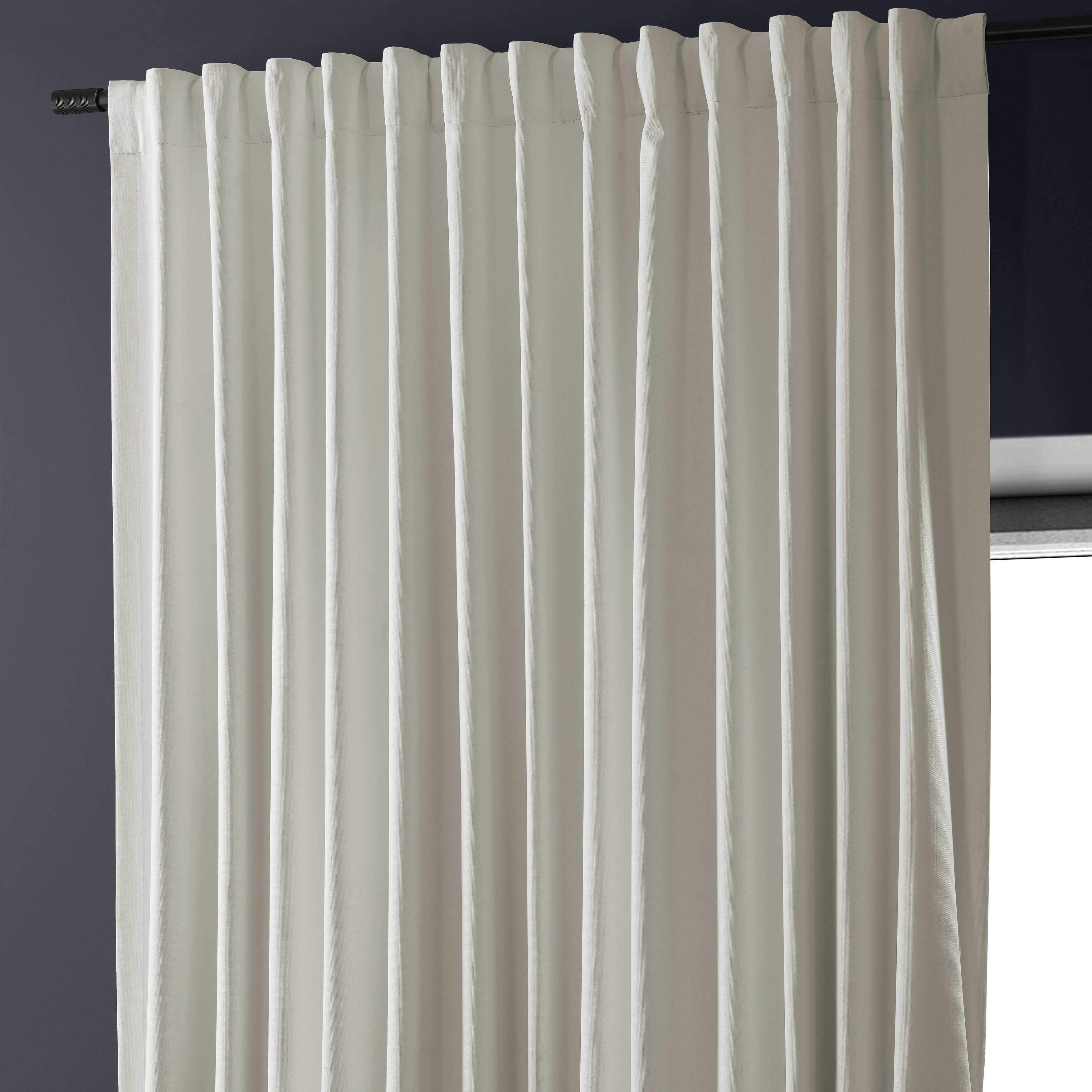 Rideaux occultants en lin extra larges et performants (1 panneau) de Exclusive Fabrics, rideaux de fenêtre à isolation thermique