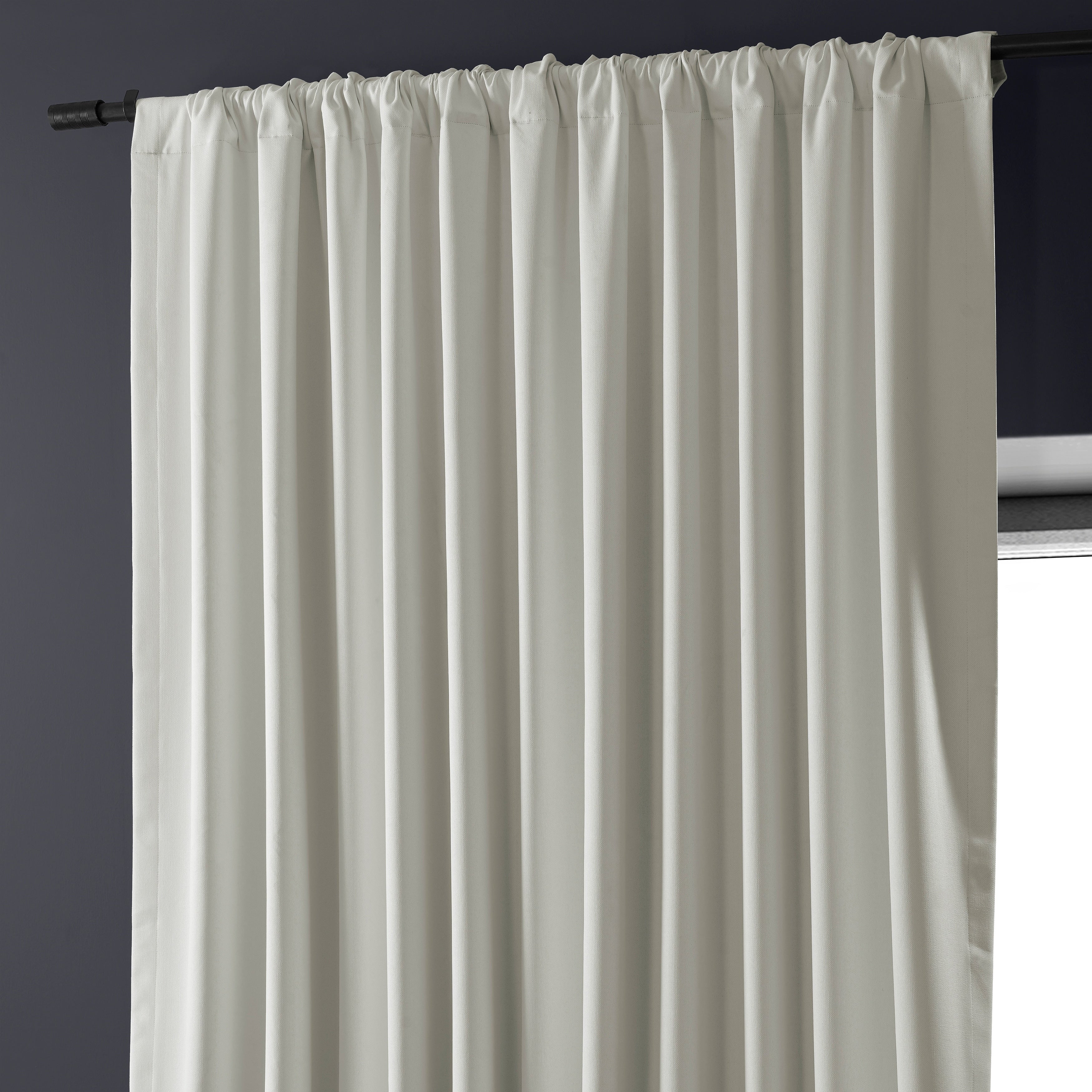 Rideaux occultants en lin extra larges et performants (1 panneau) de Exclusive Fabrics, rideaux de fenêtre à isolation thermique