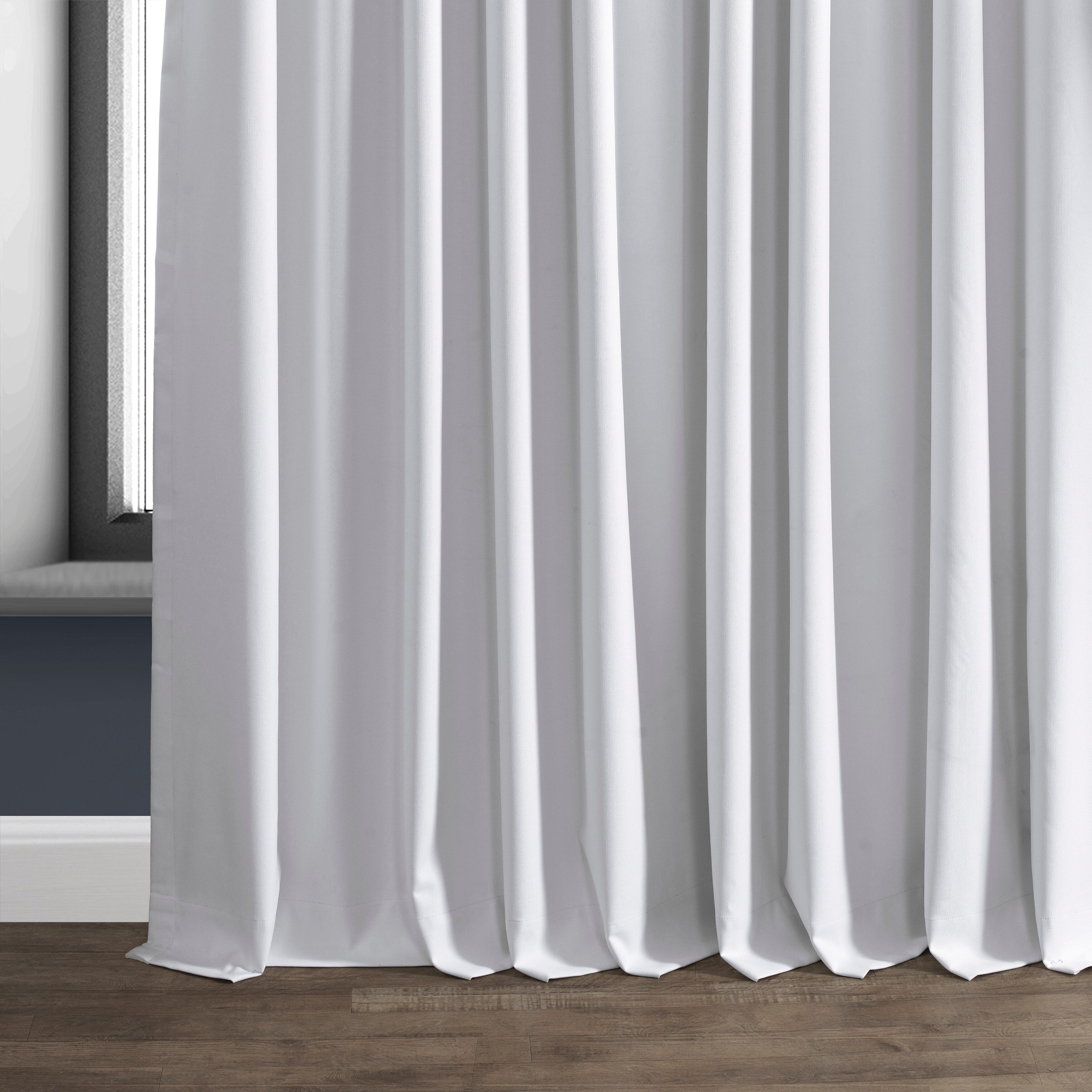 Rideaux occultants en lin extra larges et performants (1 panneau) de Exclusive Fabrics, rideaux de fenêtre à isolation thermique