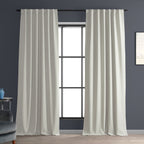 Rideaux occultants de luxe en lin haute performance Exclusive Fabrics (1 panneau) - Isolation thermique, draperie occultante élégante