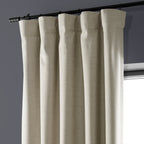 Rideaux occultants de luxe en lin haute performance Exclusive Fabrics (1 panneau) - Isolation thermique, draperie occultante élégante