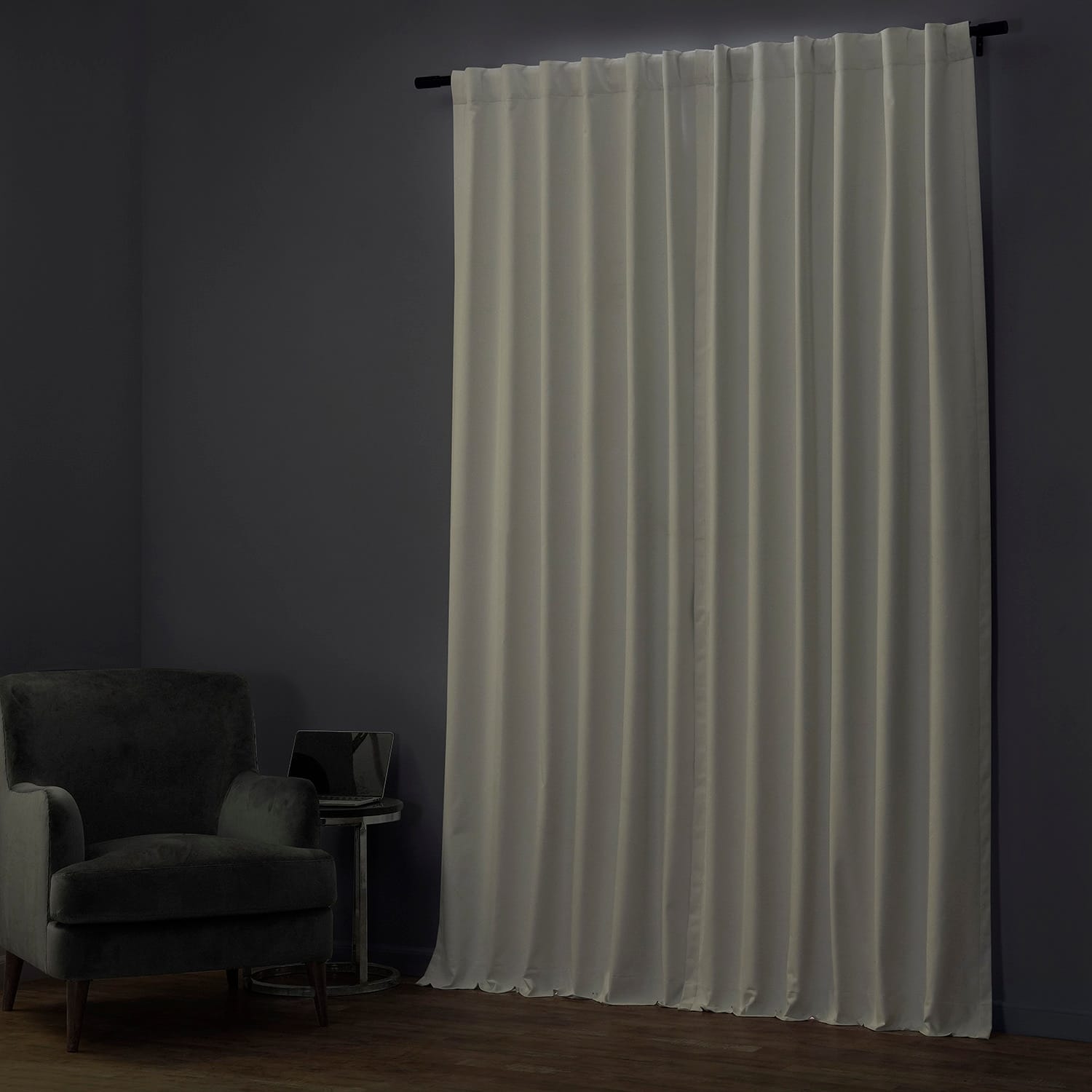 Rideaux occultants de luxe en lin haute performance Exclusive Fabrics (1 panneau) - Isolation thermique, draperie occultante élégante