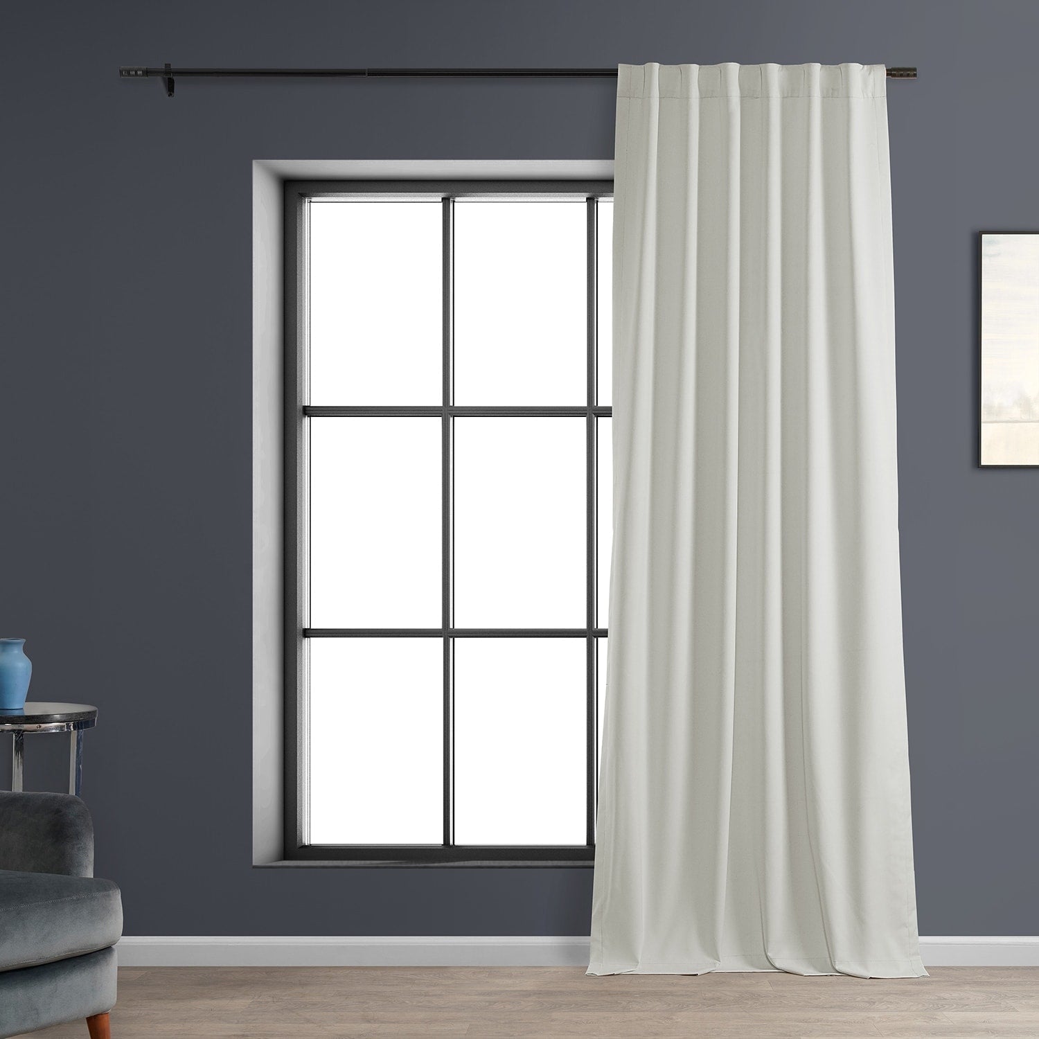 Rideaux occultants de luxe en lin haute performance Exclusive Fabrics (1 panneau) - Isolation thermique, draperie occultante élégante