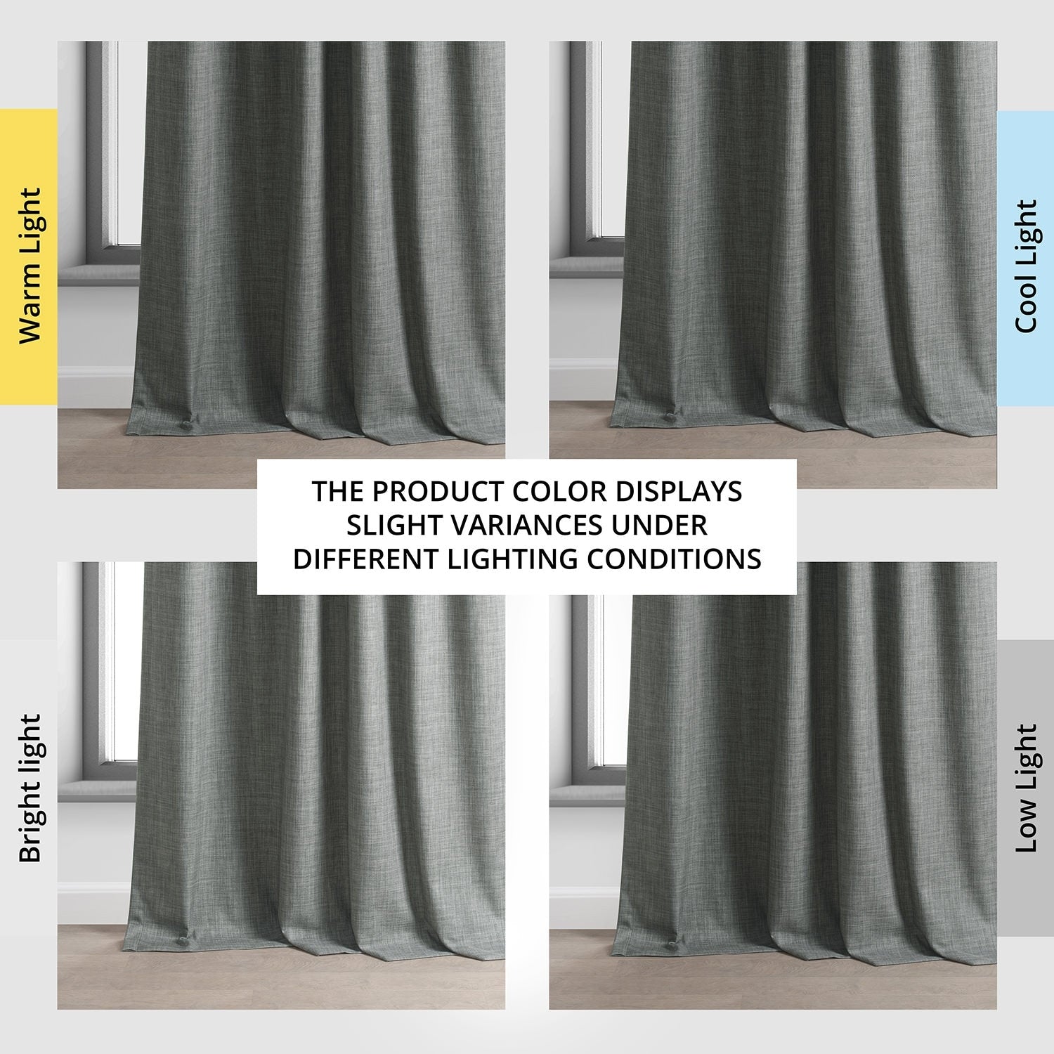 Rideaux occultants de luxe en lin haute performance Exclusive Fabrics (1 panneau) - Isolation thermique, draperie occultante élégante