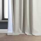 Rideaux occultants de luxe en lin haute performance Exclusive Fabrics (1 panneau) - Isolation thermique, draperie occultante élégante