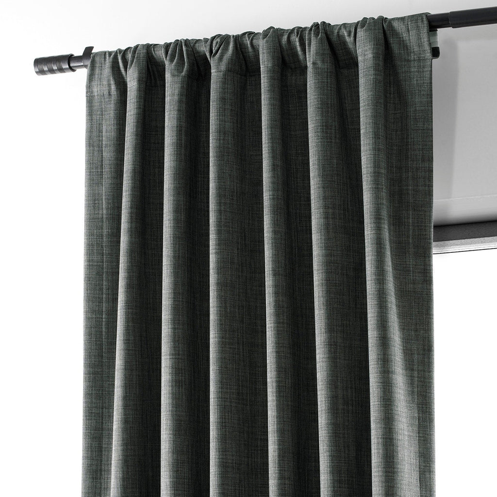 Rideaux occultants de luxe en lin haute performance Exclusive Fabrics (1 panneau) - Isolation thermique, draperie occultante élégante