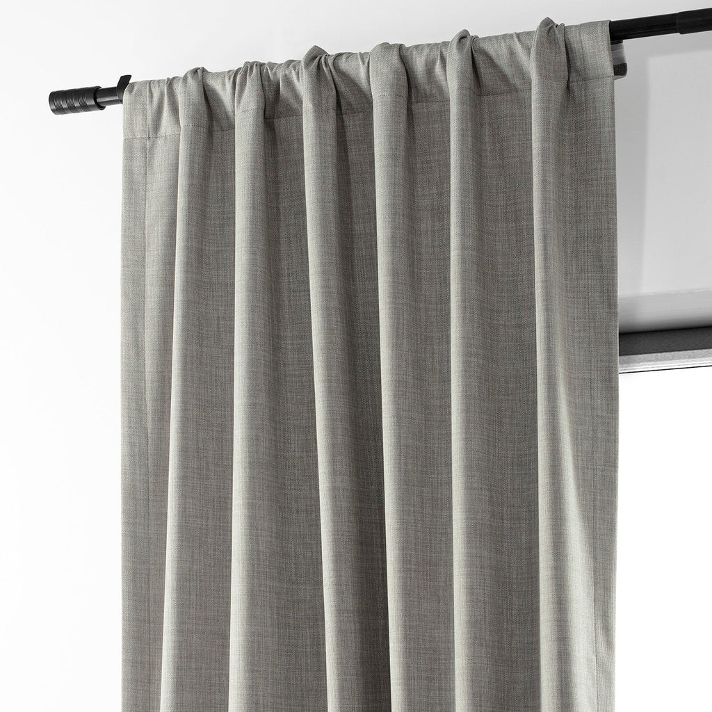 Rideaux occultants de luxe en lin haute performance Exclusive Fabrics (1 panneau) - Isolation thermique, draperie occultante élégante