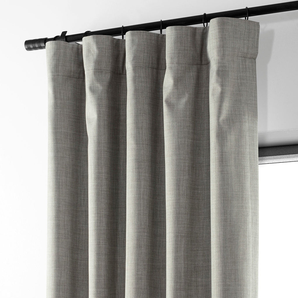 Rideaux occultants de luxe en lin haute performance Exclusive Fabrics (1 panneau) - Isolation thermique, draperie occultante élégante