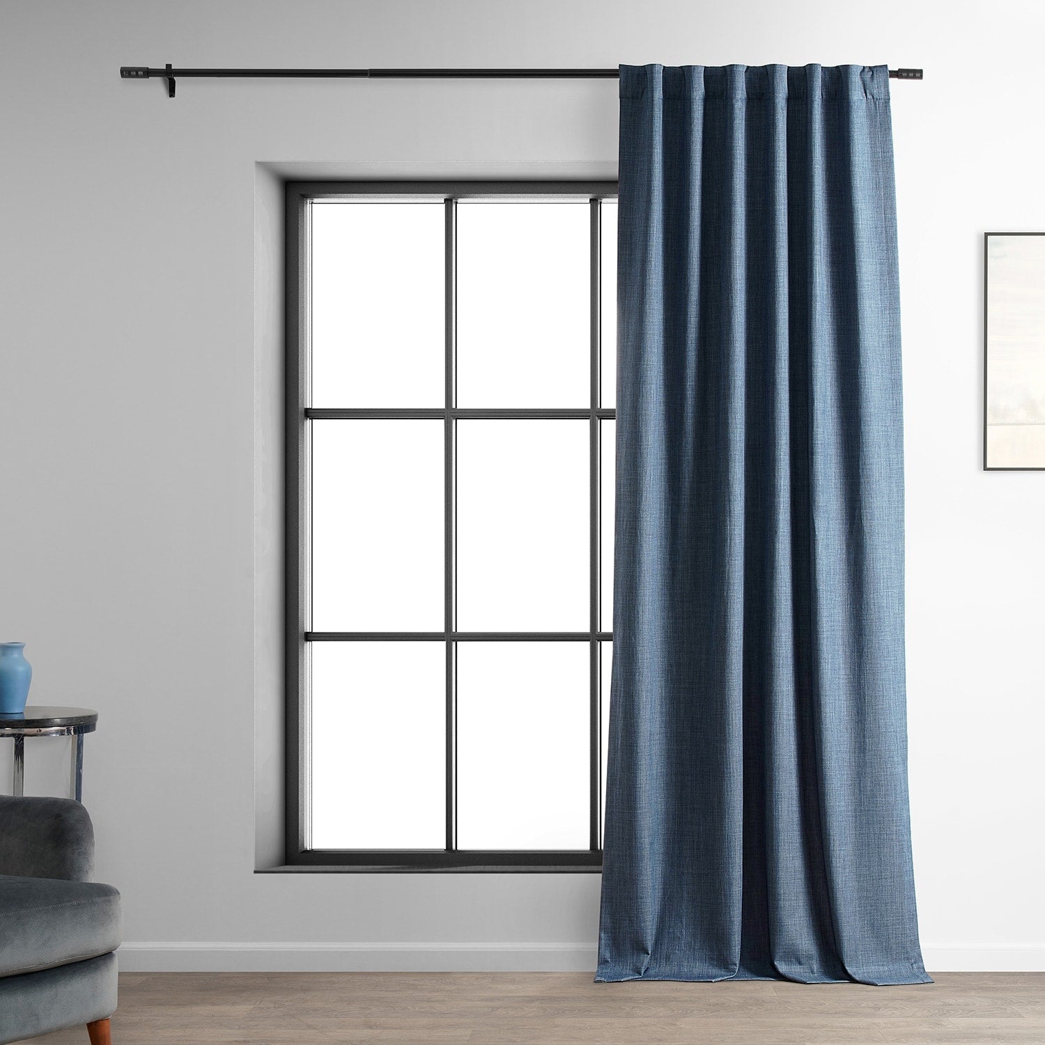 Rideaux occultants de luxe en lin haute performance Exclusive Fabrics (1 panneau) - Isolation thermique, draperie occultante élégante
