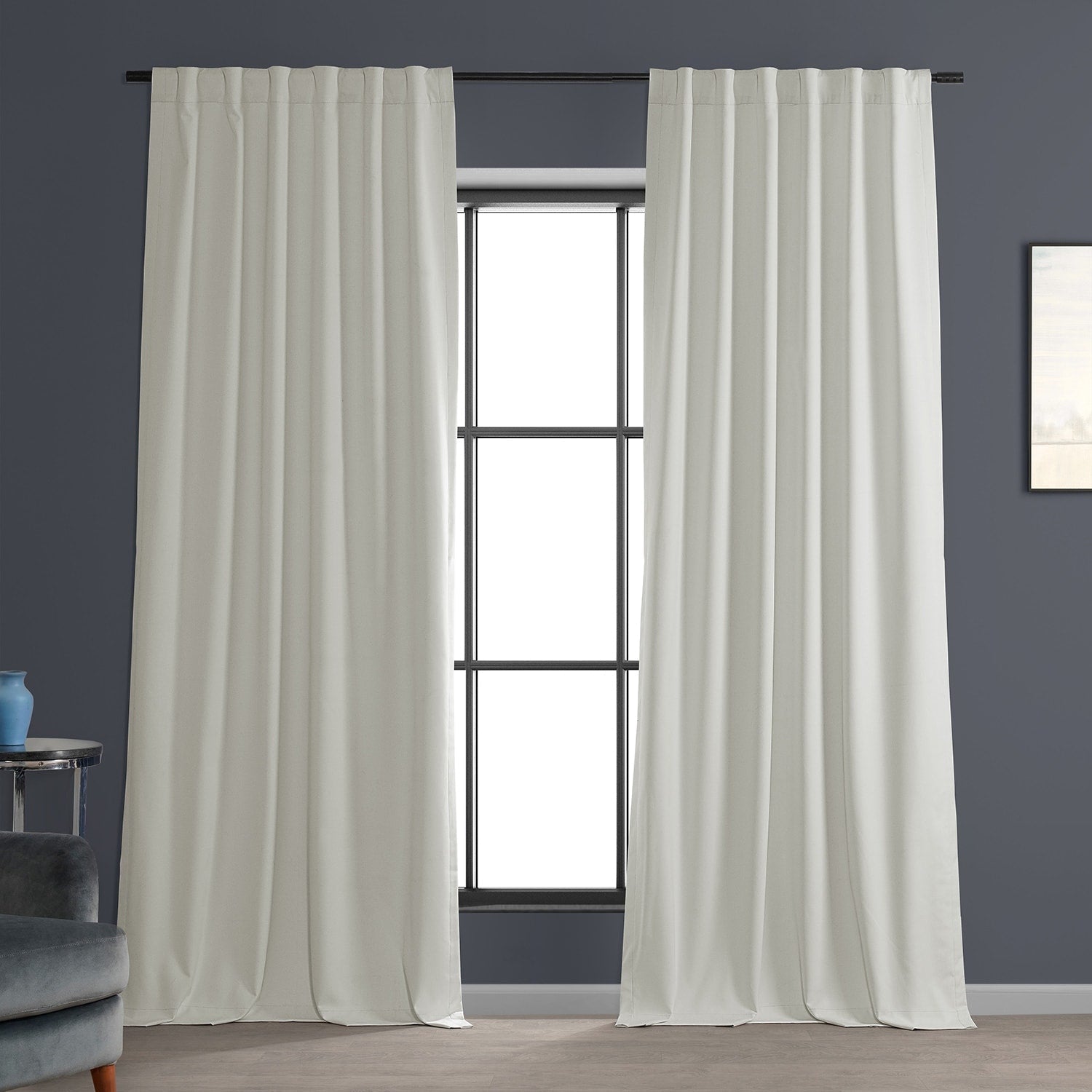 Rideaux occultants de luxe en lin haute performance Exclusive Fabrics (1 panneau) - Isolation thermique, draperie occultante élégante