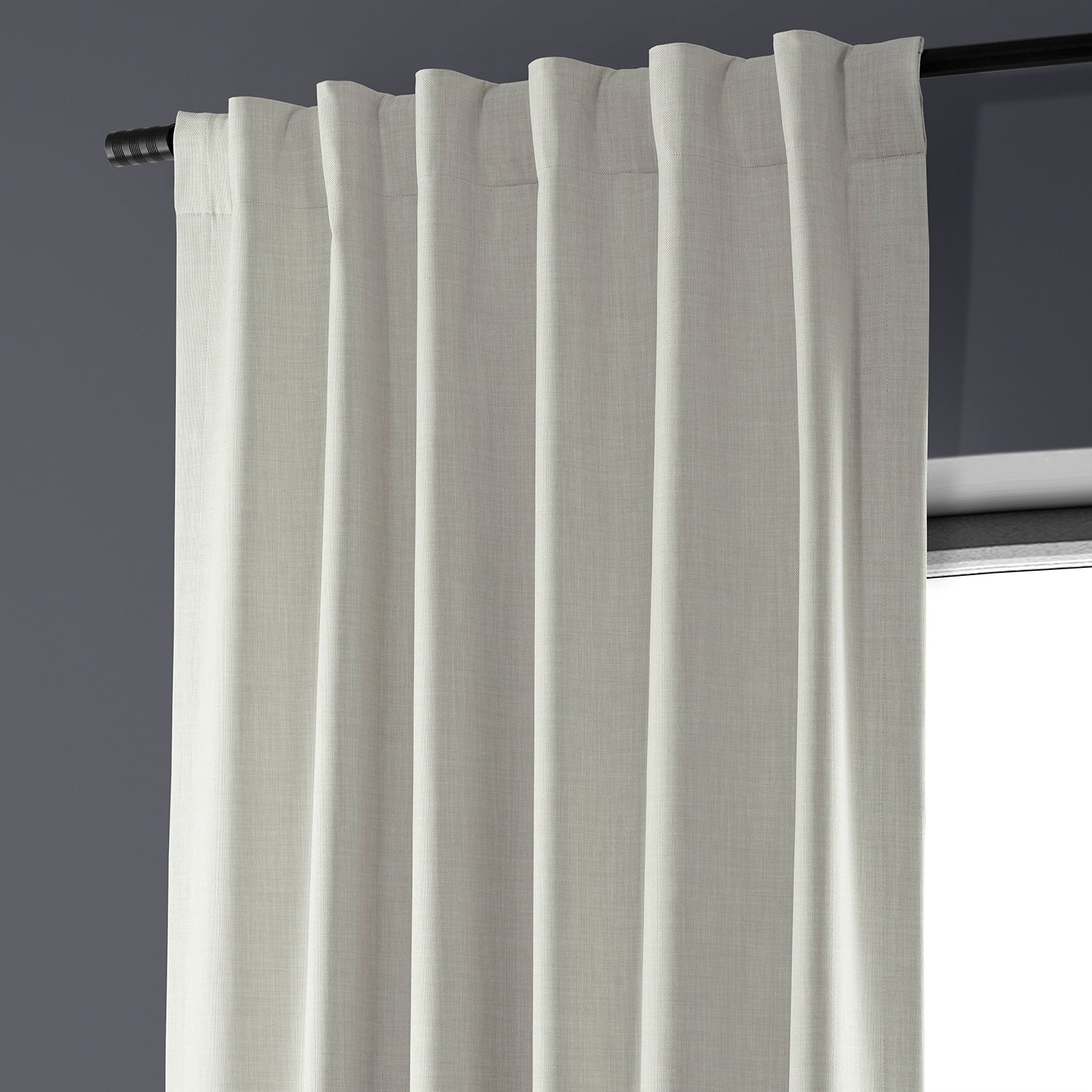 Rideaux occultants de luxe en lin haute performance Exclusive Fabrics (1 panneau) - Isolation thermique, draperie occultante élégante