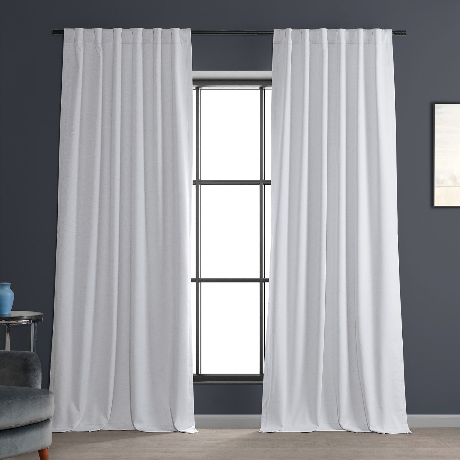 Rideaux occultants de luxe en lin haute performance Exclusive Fabrics (1 panneau) - Isolation thermique, draperie occultante élégante