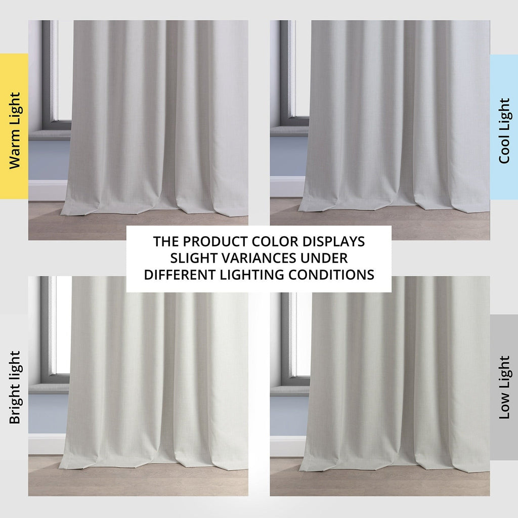 Rideaux occultants de luxe en lin haute performance Exclusive Fabrics (1 panneau) - Isolation thermique, draperie occultante élégante