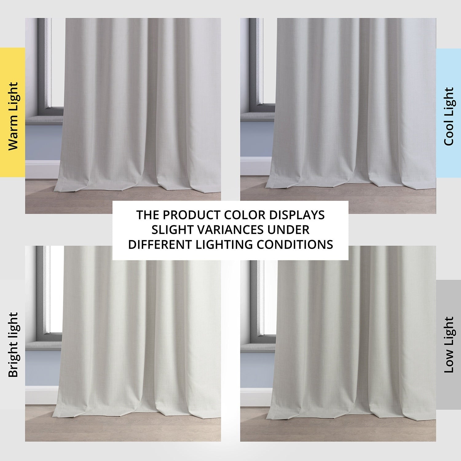 Rideaux occultants de luxe en lin haute performance Exclusive Fabrics (1 panneau) - Isolation thermique, draperie occultante élégante