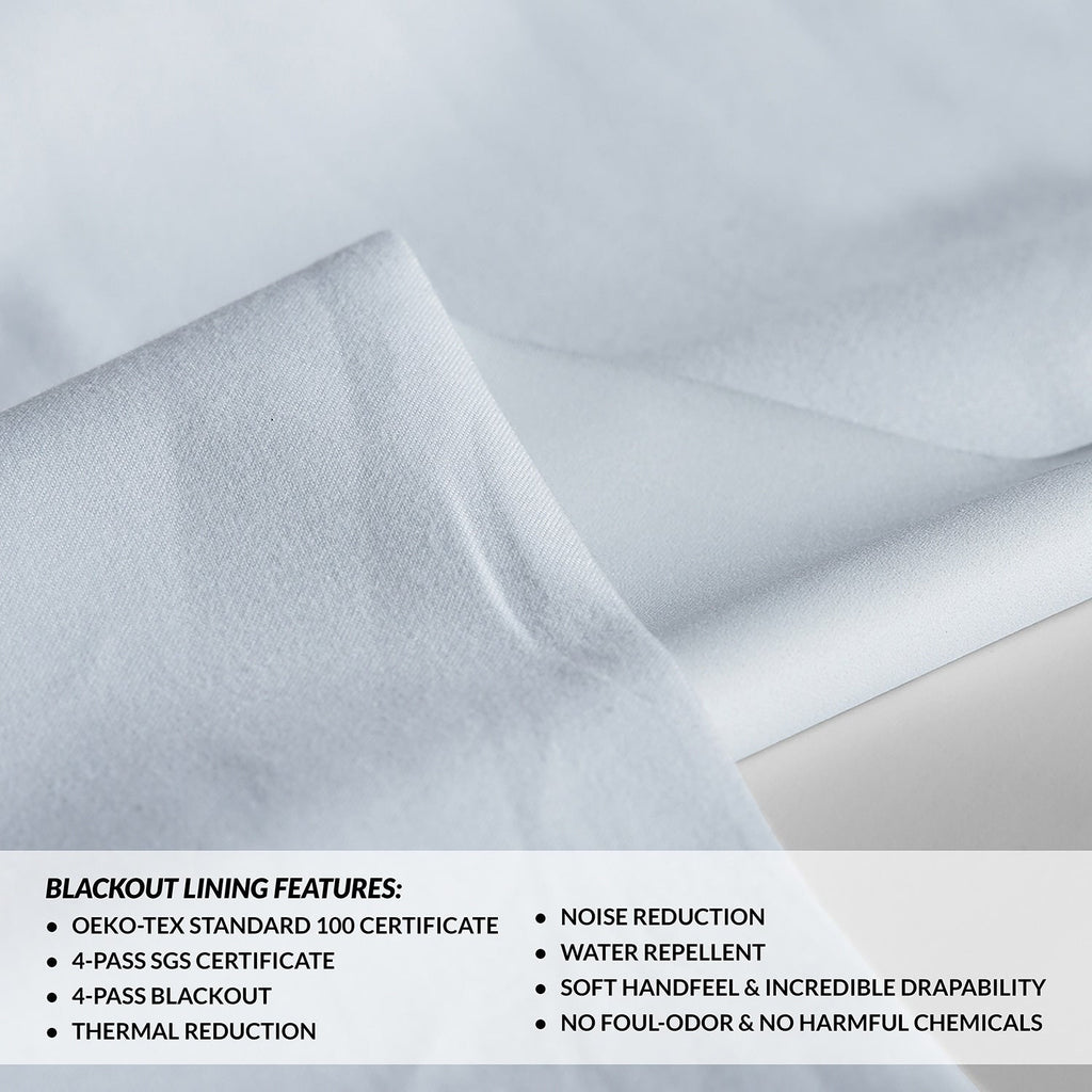 Rideaux occultants de luxe en lin haute performance Exclusive Fabrics (1 panneau) - Isolation thermique, draperie occultante élégante