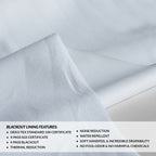 Rideaux occultants de luxe en lin haute performance Exclusive Fabrics (1 panneau) - Isolation thermique, draperie occultante élégante