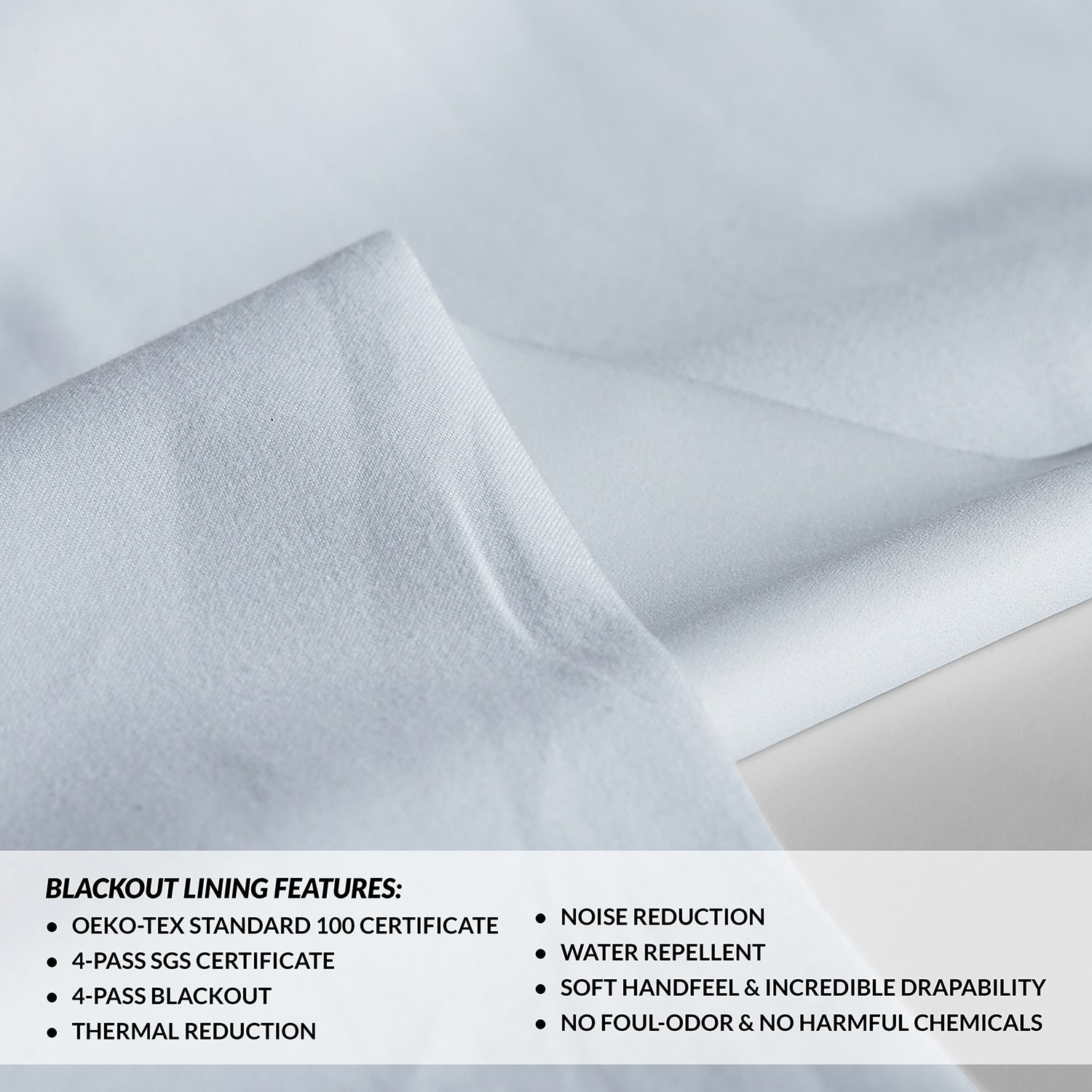 Rideaux occultants de luxe en lin haute performance Exclusive Fabrics (1 panneau) - Isolation thermique, draperie occultante élégante