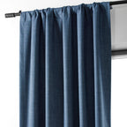 Rideaux occultants de luxe en lin haute performance Exclusive Fabrics (1 panneau) - Isolation thermique, draperie occultante élégante