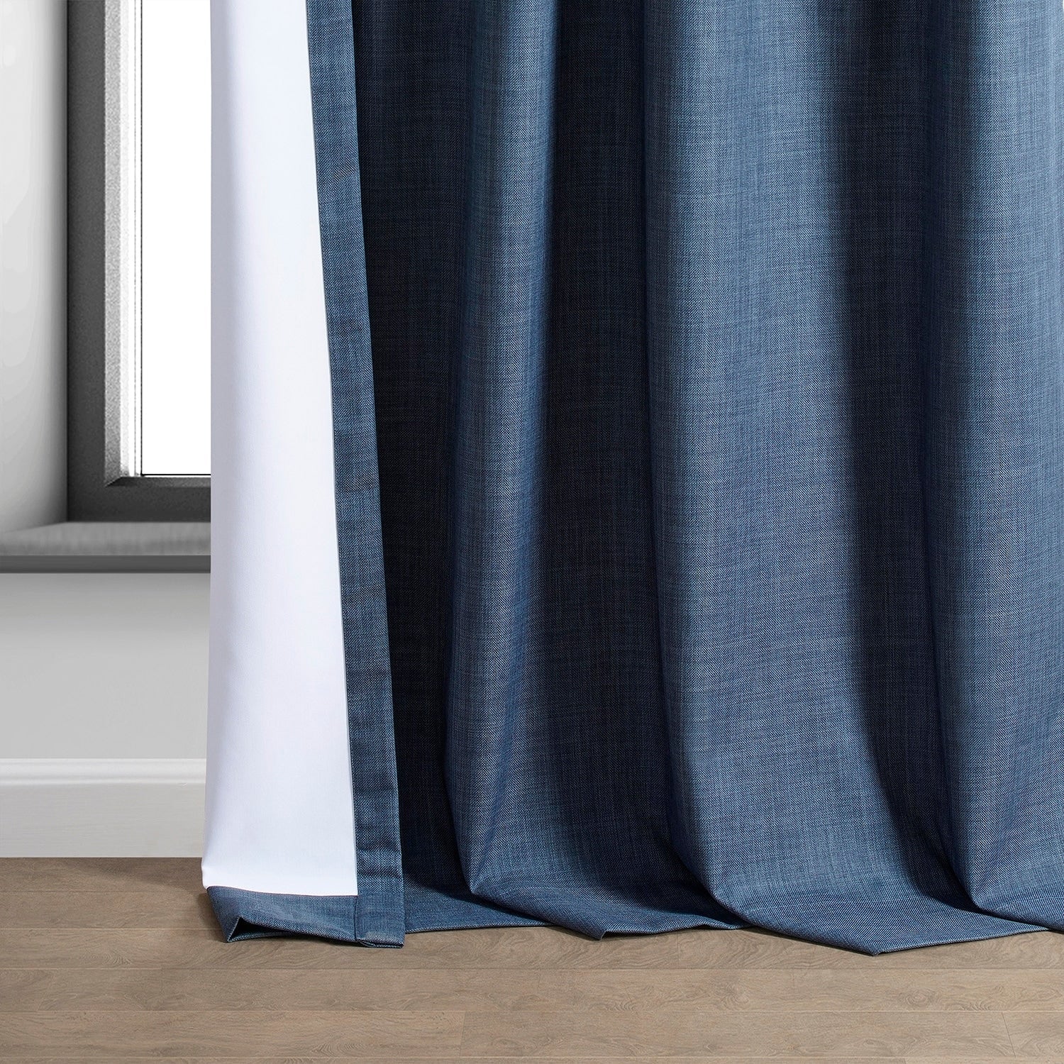 Rideaux occultants de luxe en lin haute performance Exclusive Fabrics (1 panneau) - Isolation thermique, draperie occultante élégante