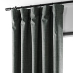 Rideaux occultants de luxe en lin haute performance Exclusive Fabrics (1 panneau) - Isolation thermique, draperie occultante élégante