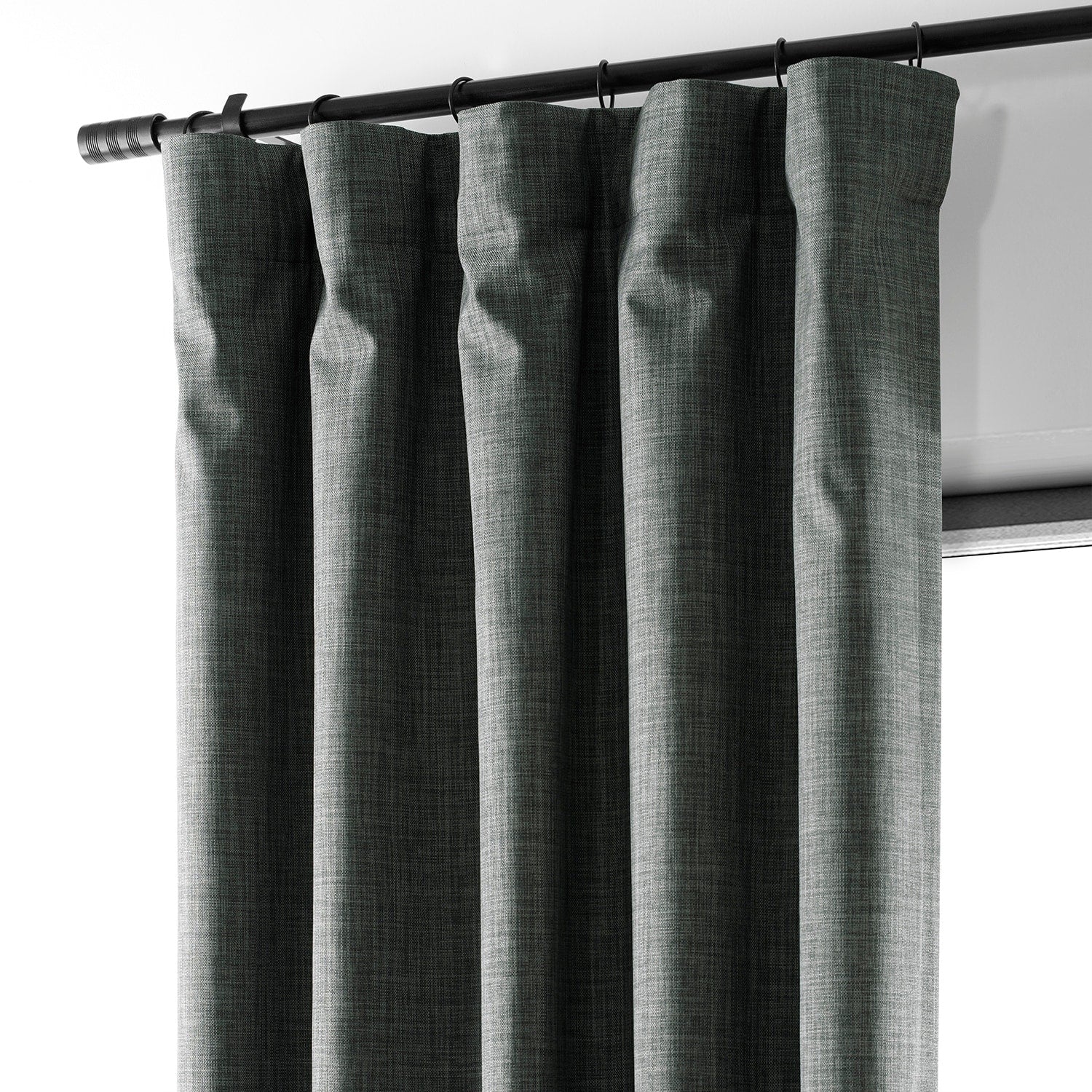 Rideaux occultants de luxe en lin haute performance Exclusive Fabrics (1 panneau) - Isolation thermique, draperie occultante élégante