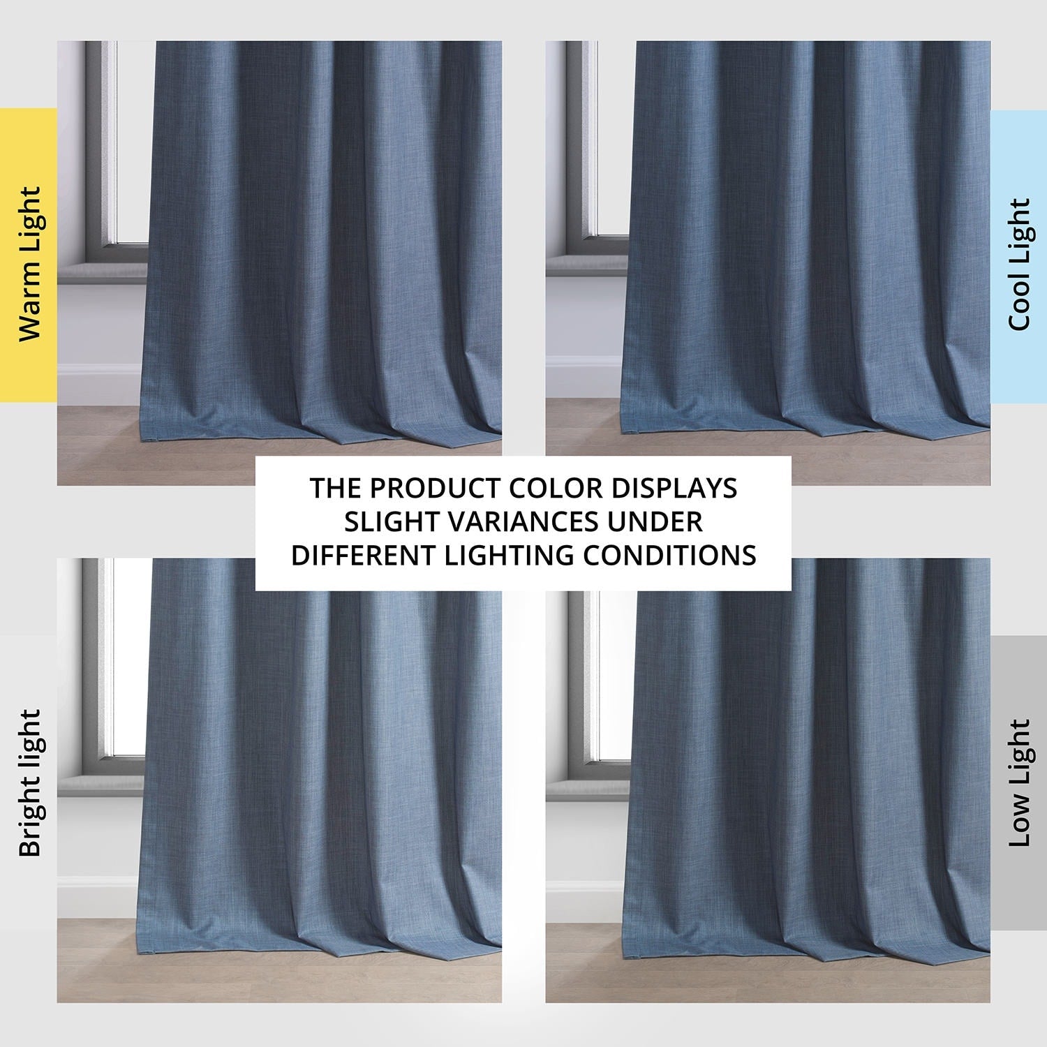 Rideaux occultants de luxe en lin haute performance Exclusive Fabrics (1 panneau) - Isolation thermique, draperie occultante élégante