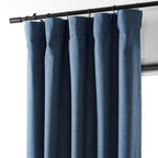 Rideaux occultants de luxe en lin haute performance Exclusive Fabrics (1 panneau) - Isolation thermique, draperie occultante élégante