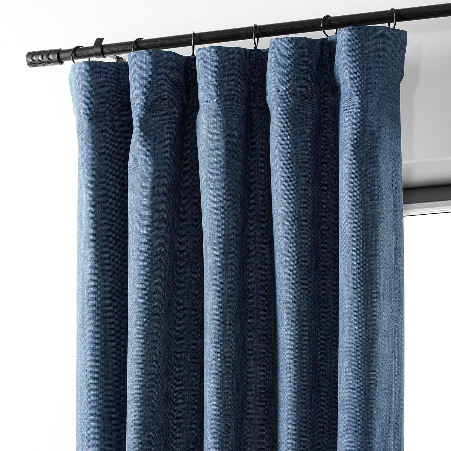 Rideaux occultants de luxe en lin haute performance Exclusive Fabrics (1 panneau) - Isolation thermique, draperie occultante élégante