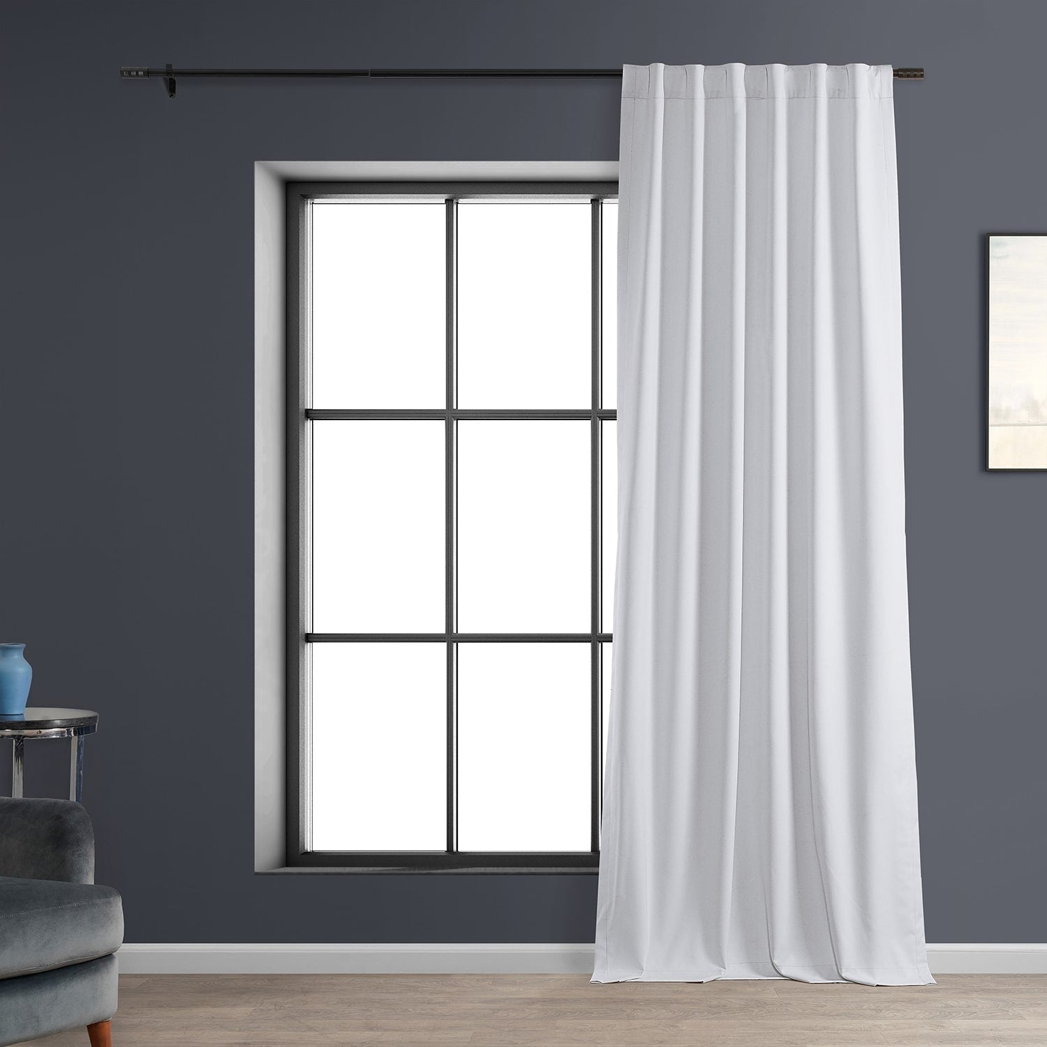 Rideaux occultants de luxe en lin haute performance Exclusive Fabrics (1 panneau) - Isolation thermique, draperie occultante élégante