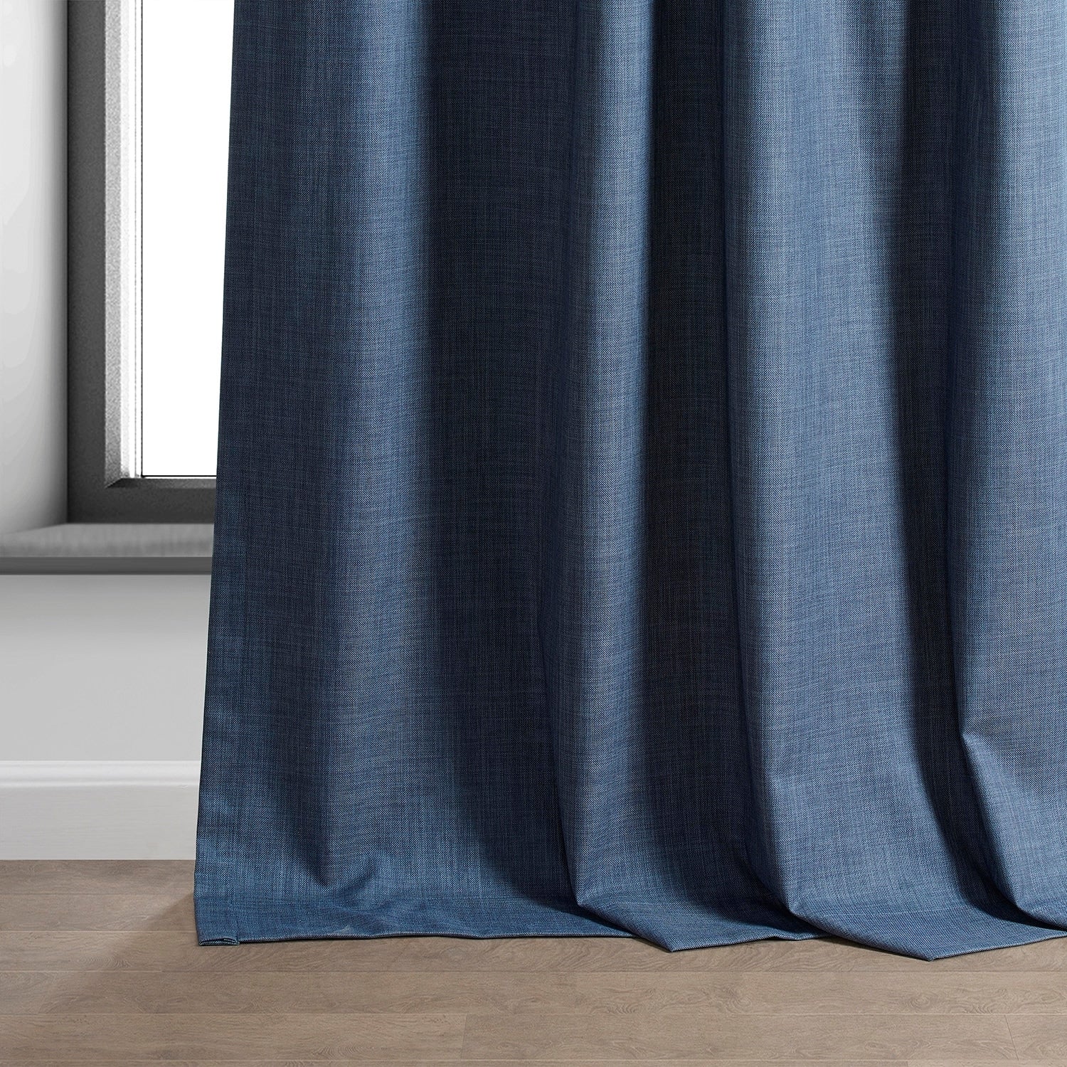 Rideaux occultants de luxe en lin haute performance Exclusive Fabrics (1 panneau) - Isolation thermique, draperie occultante élégante