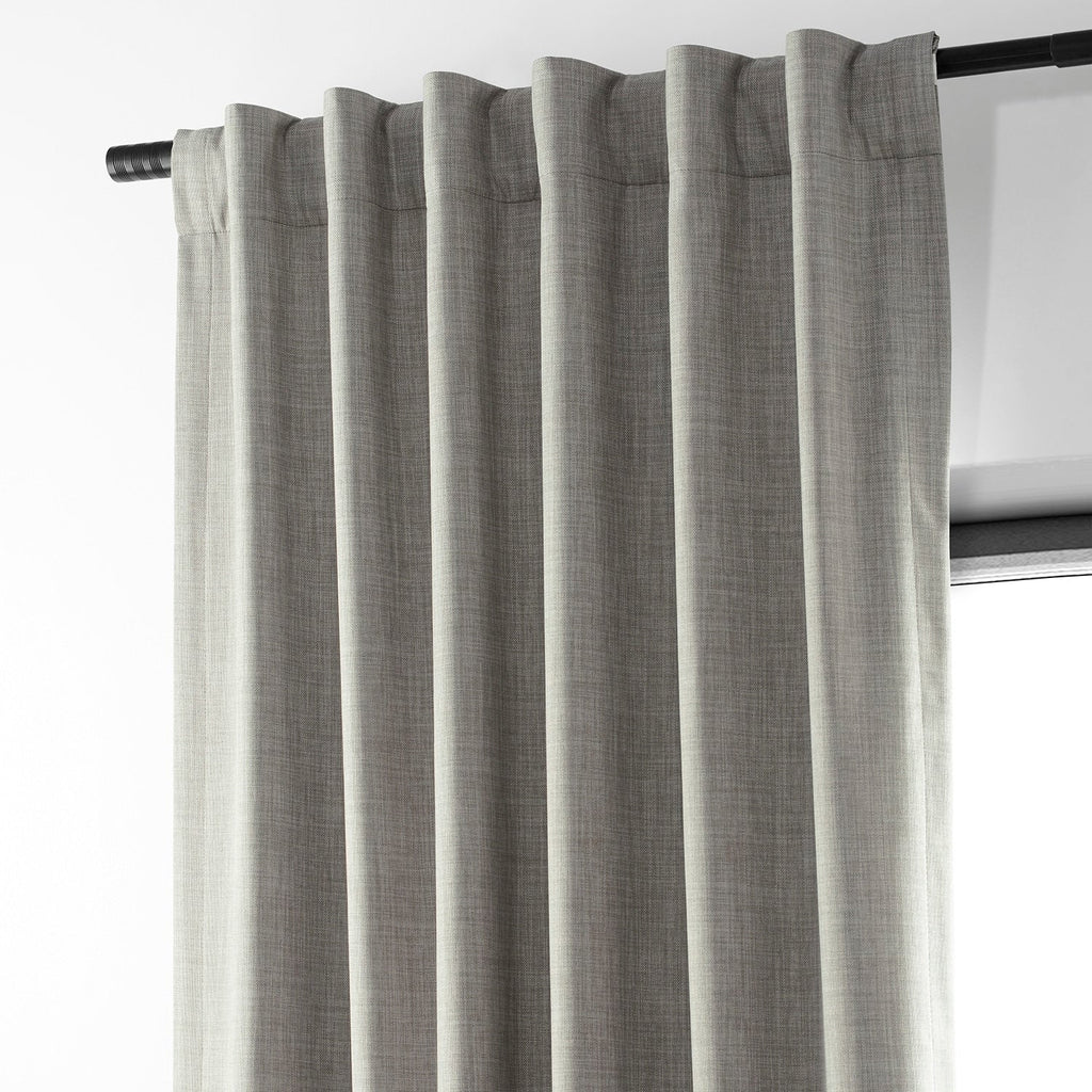 Rideaux occultants de luxe en lin haute performance Exclusive Fabrics (1 panneau) - Isolation thermique, draperie occultante élégante