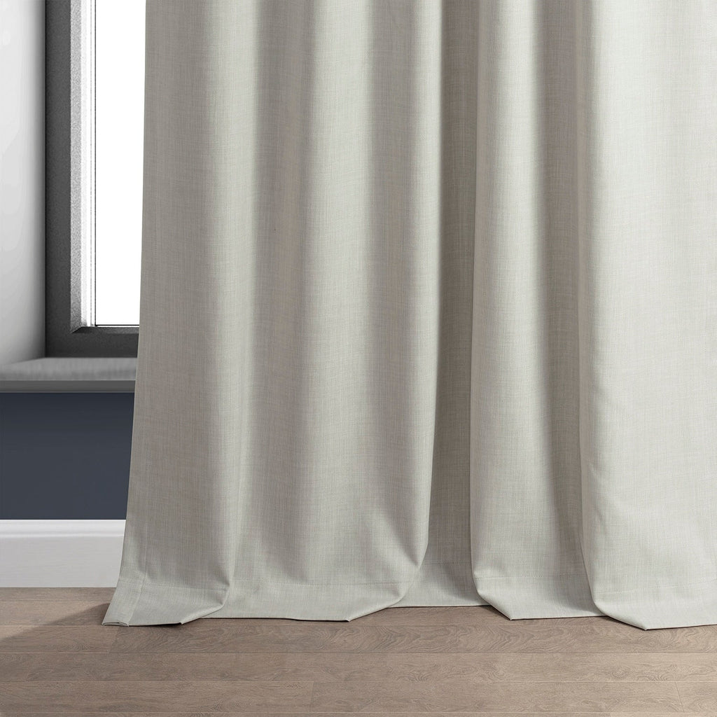 Rideaux occultants de luxe en lin haute performance Exclusive Fabrics (1 panneau) - Isolation thermique, draperie occultante élégante