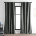 Rideaux occultants de luxe en lin haute performance Exclusive Fabrics (1 panneau) - Isolation thermique, draperie occultante élégante