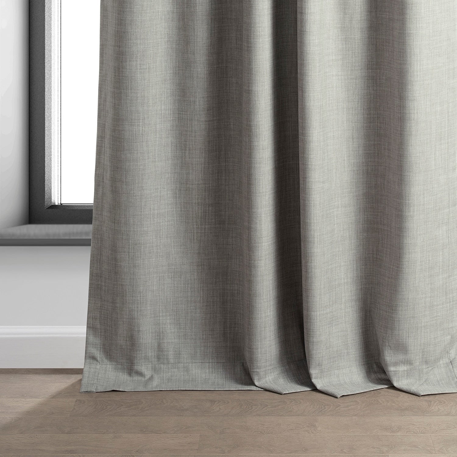 Rideaux occultants de luxe en lin haute performance Exclusive Fabrics (1 panneau) - Isolation thermique, draperie occultante élégante