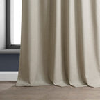 Rideaux occultants de luxe en lin haute performance Exclusive Fabrics (1 panneau) - Isolation thermique, draperie occultante élégante