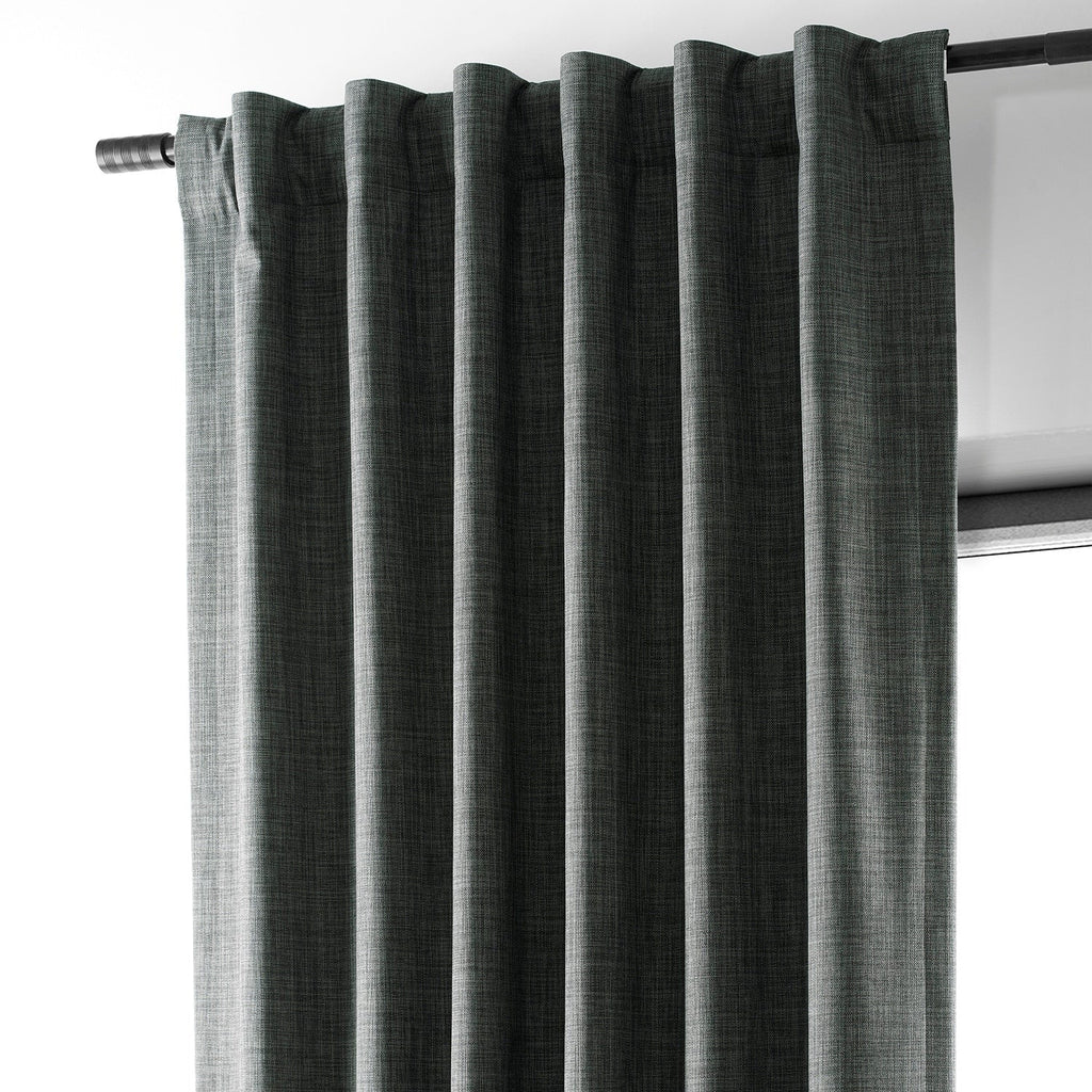 Rideaux occultants de luxe en lin haute performance Exclusive Fabrics (1 panneau) - Isolation thermique, draperie occultante élégante