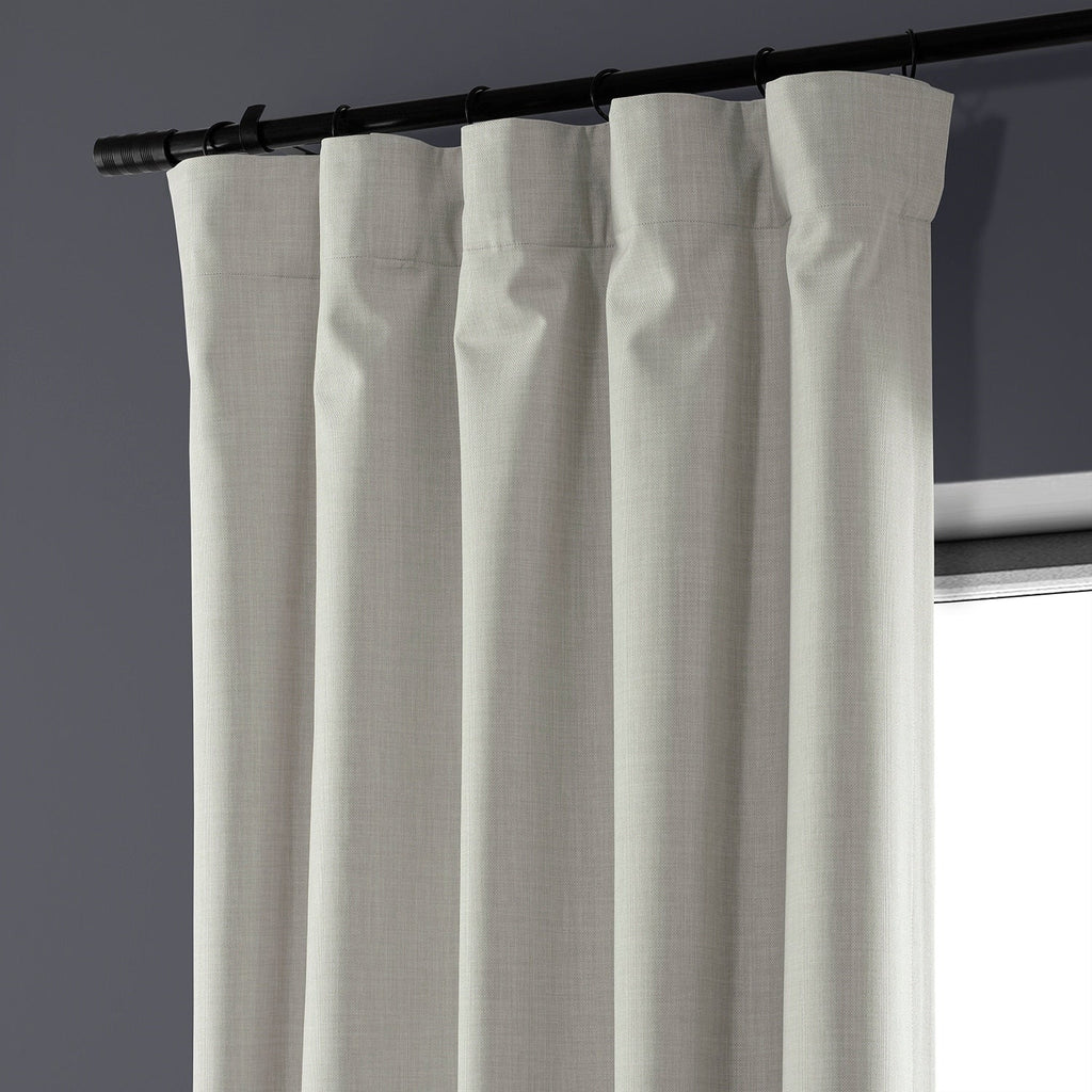 Rideaux occultants de luxe en lin haute performance Exclusive Fabrics (1 panneau) - Isolation thermique, draperie occultante élégante