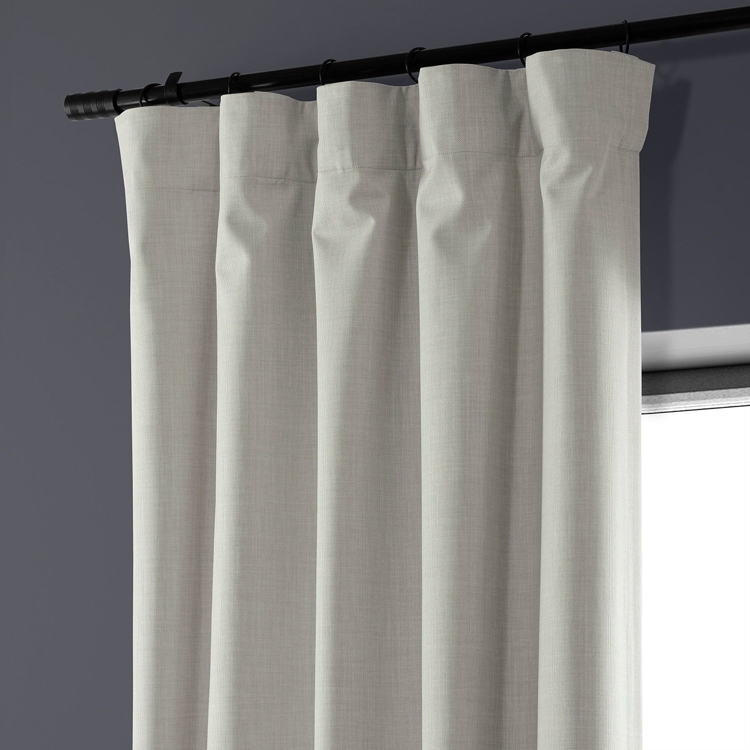 Rideaux occultants de luxe en lin haute performance Exclusive Fabrics (1 panneau) - Isolation thermique, draperie occultante élégante