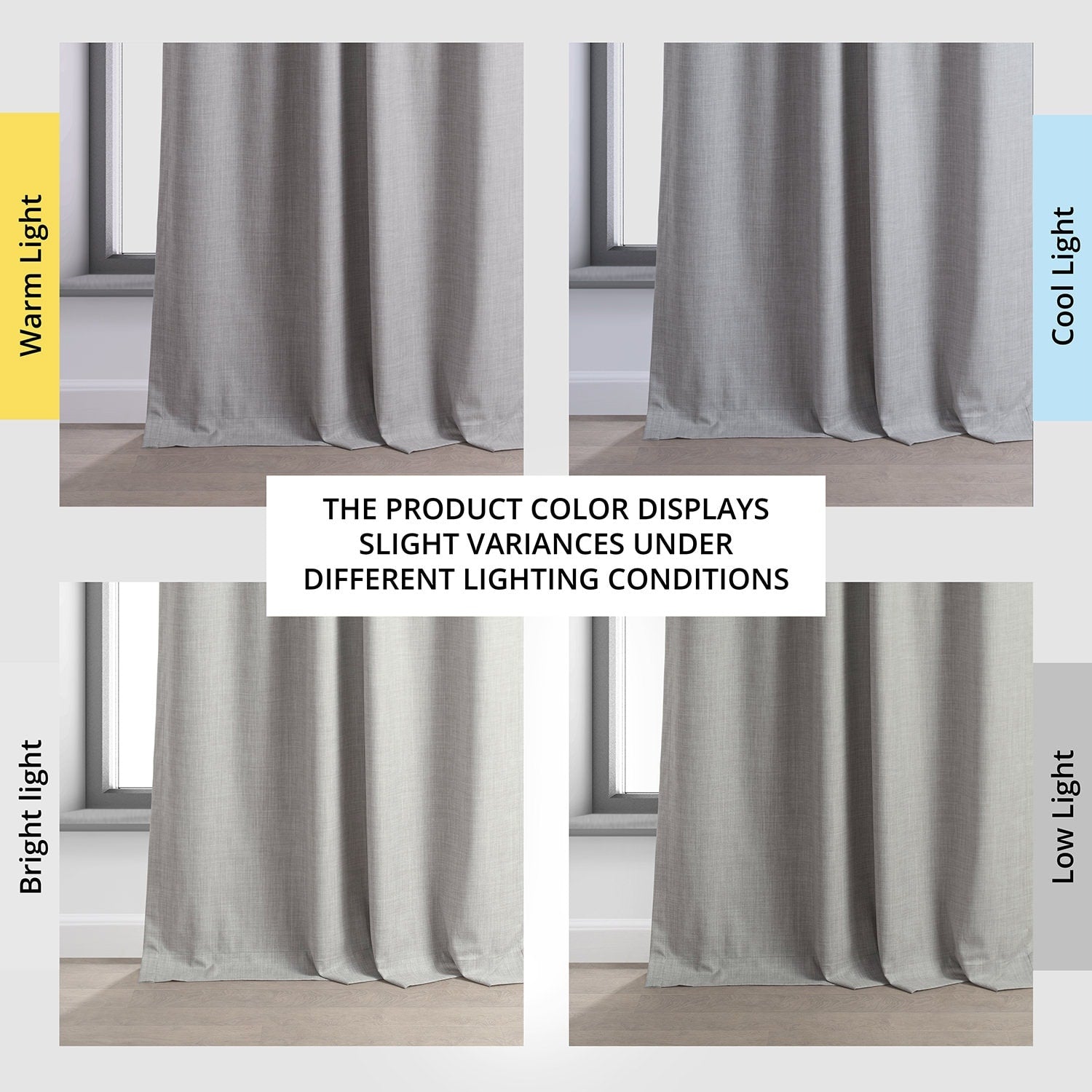 Rideaux occultants de luxe en lin haute performance Exclusive Fabrics (1 panneau) - Isolation thermique, draperie occultante élégante