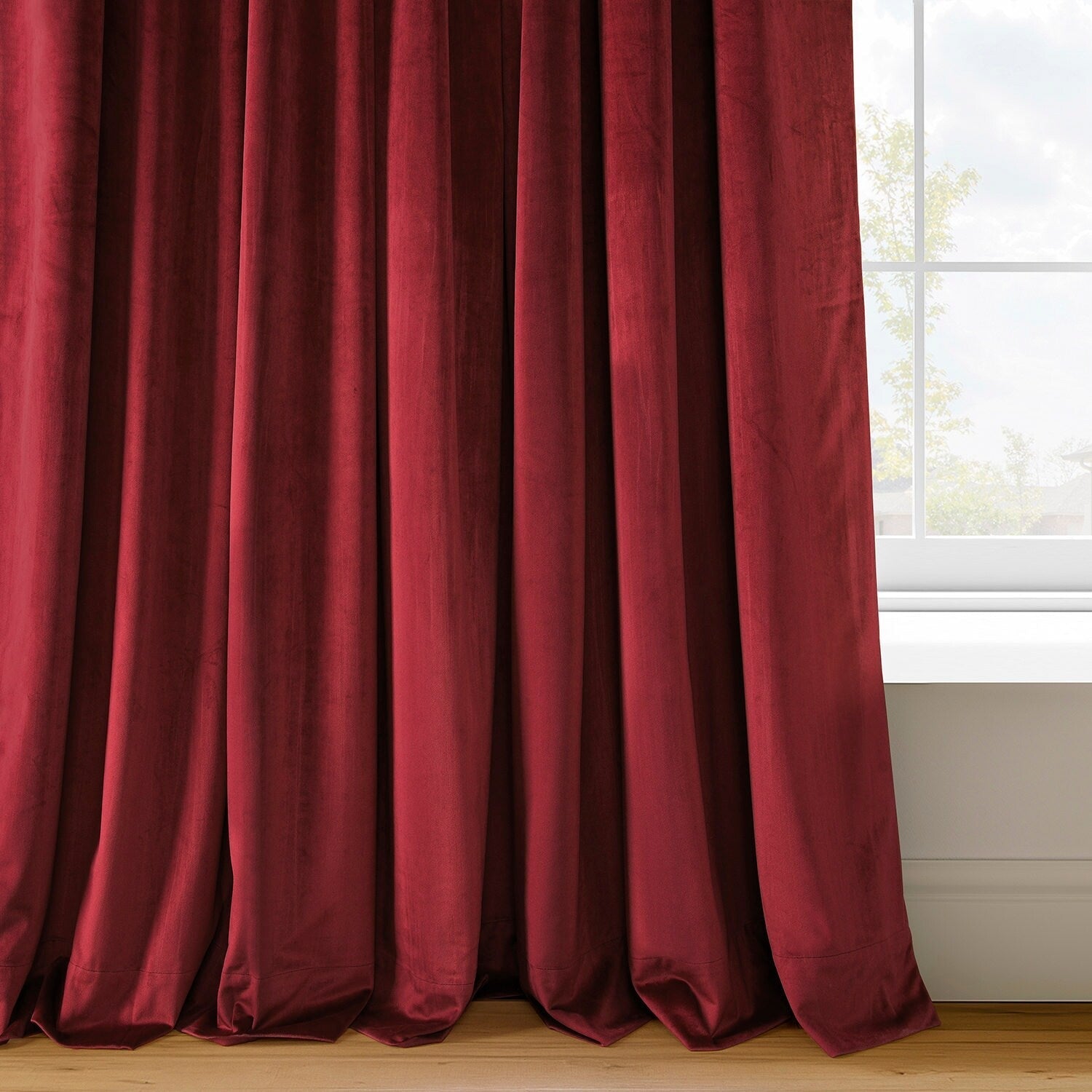 Rideau occultant en velours Signature Exclusive Fabrics (1 panneau)