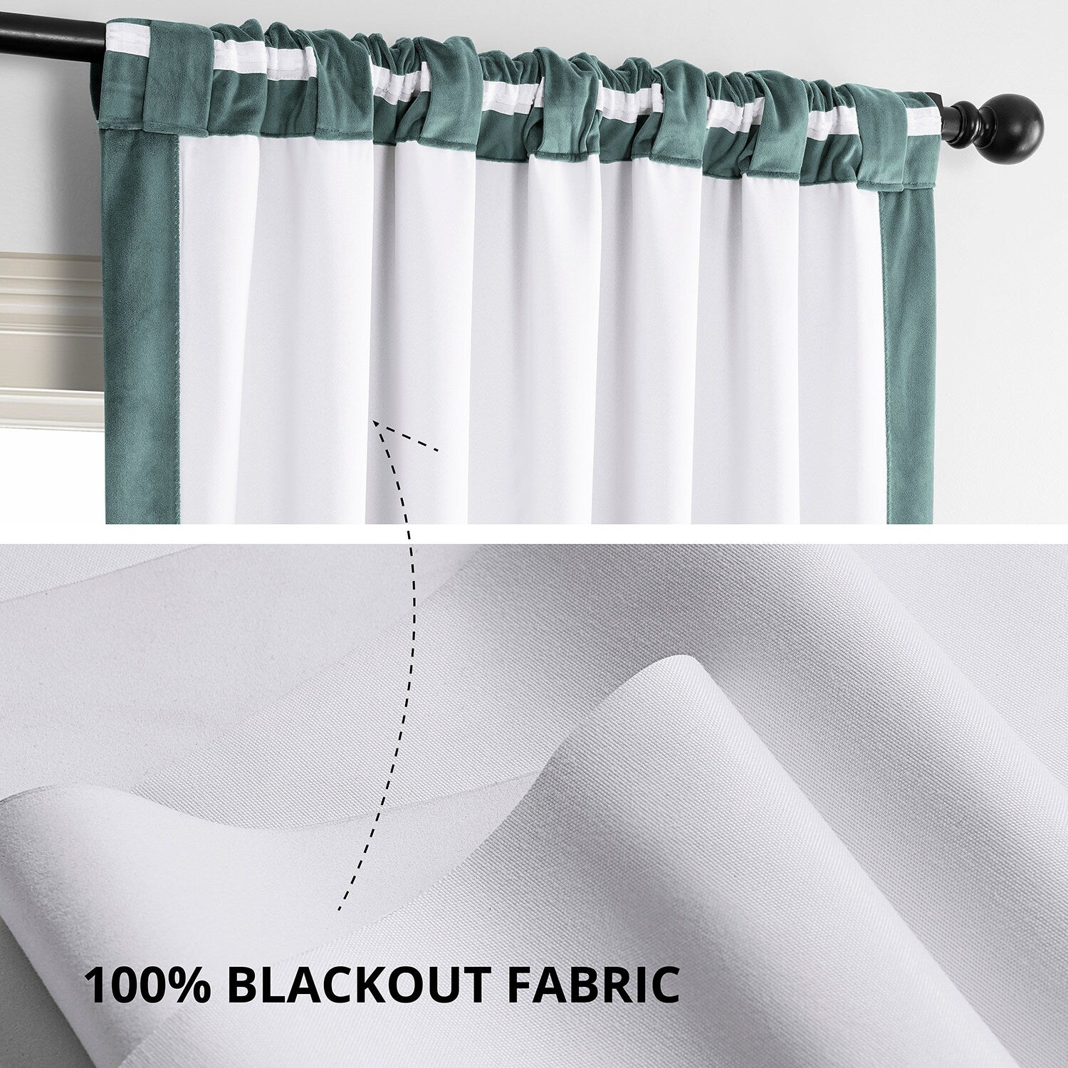 Rideau occultant en velours Signature Exclusive Fabrics (1 panneau)