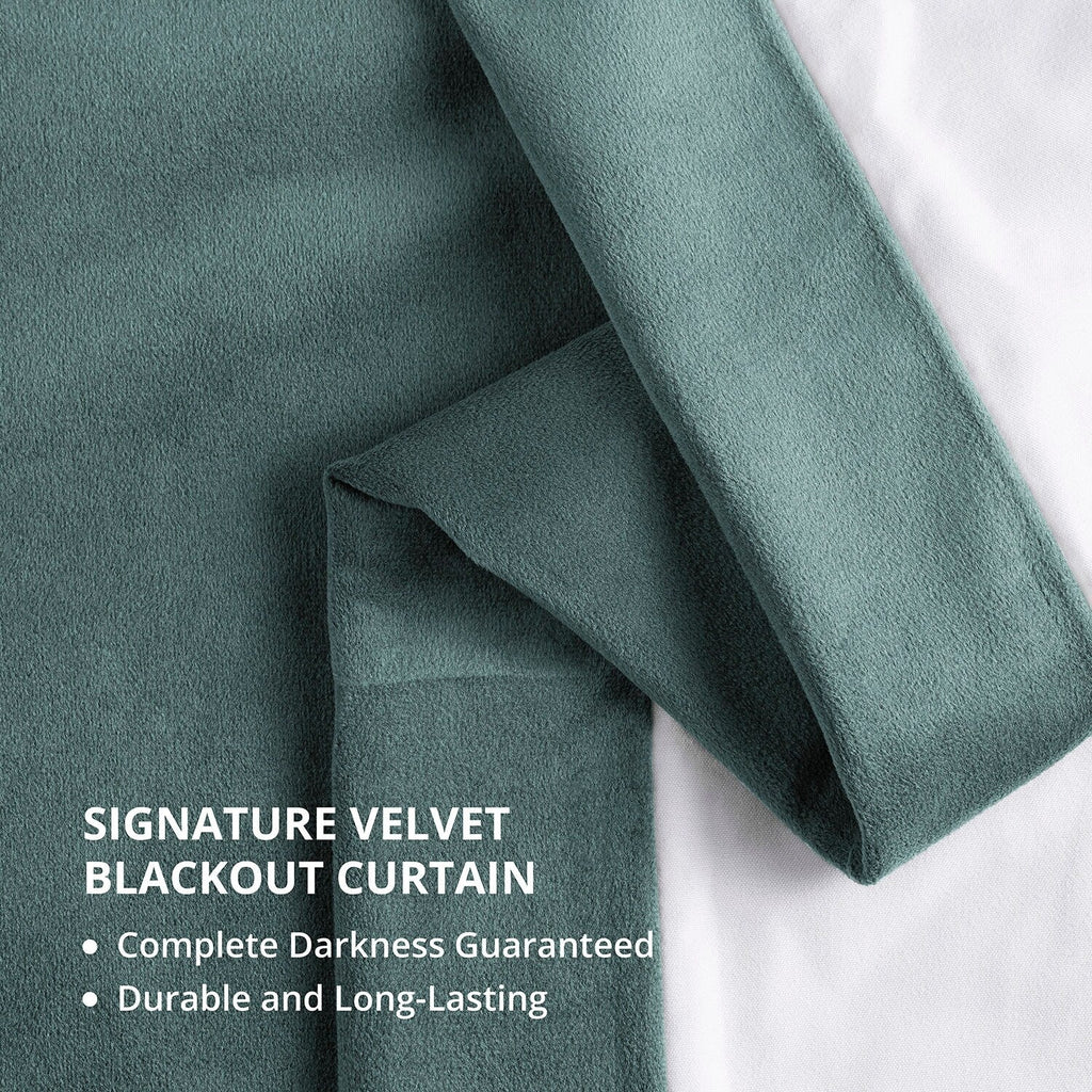 Rideau occultant en velours Signature Exclusive Fabrics (1 panneau)