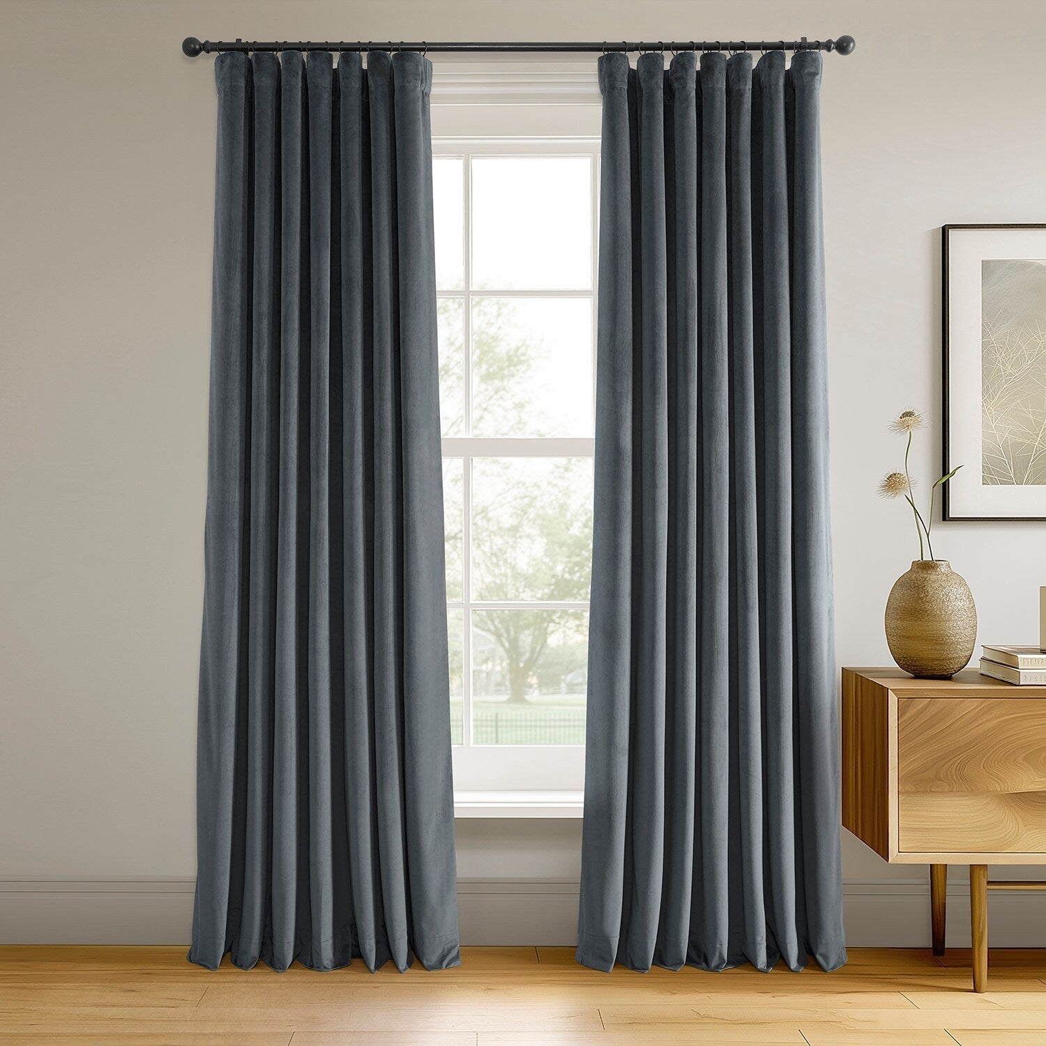 Rideau occultant en velours Signature Exclusive Fabrics (1 panneau)