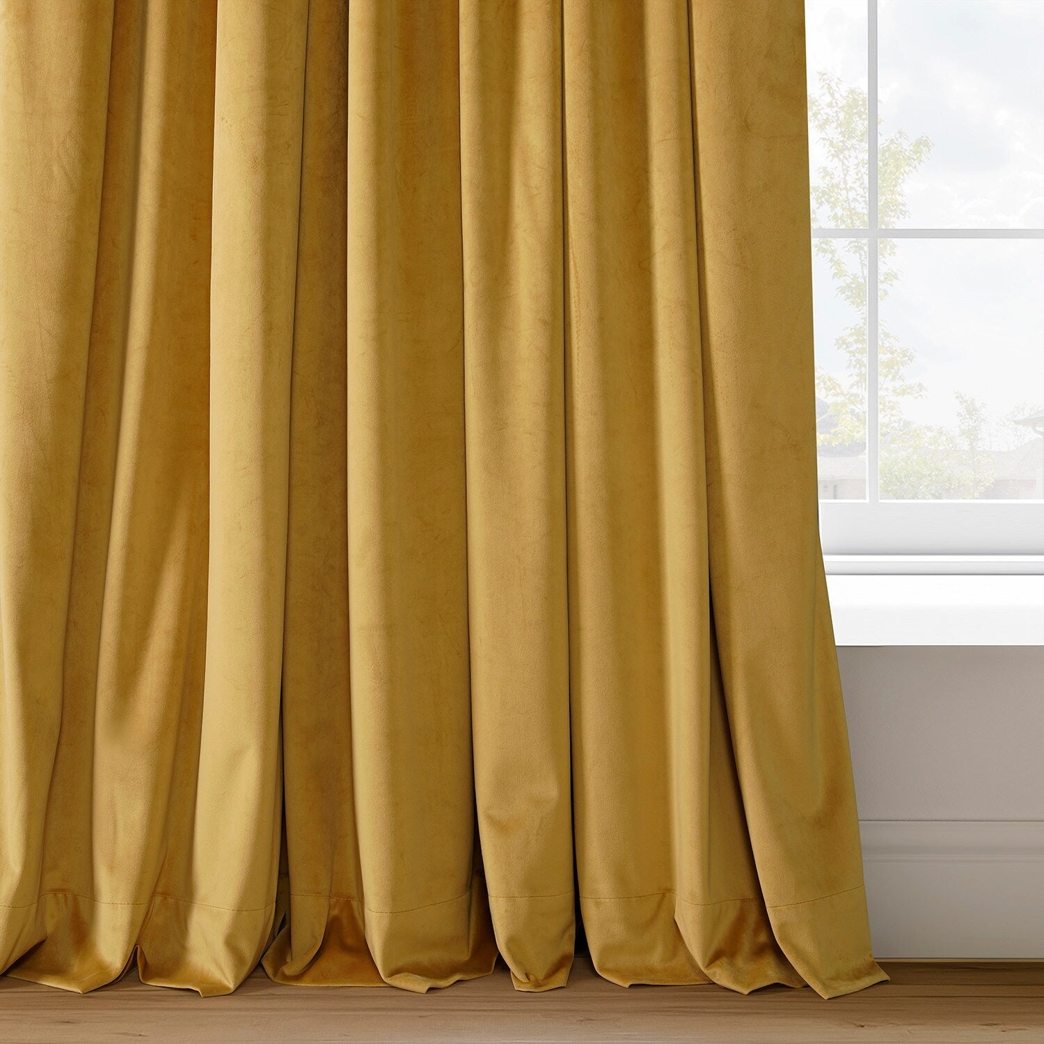 Rideau occultant en velours Signature Exclusive Fabrics (1 panneau)